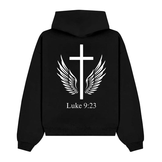 (Luke 9:23) heavyweight hoodie